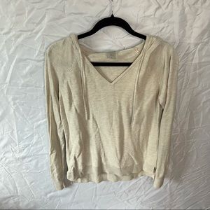 Calia v neck hooded sweater-large